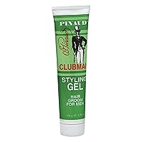 Clubman Pinaud Styling Gel Hair Groom for Men, Conditioning, Non-Greasy, 3.75 Fl Oz