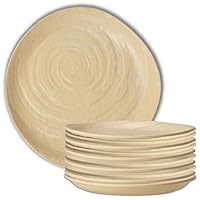 Creations Melamine Dinner Salad Plates, Steelite Heavy Use Unbreakable Commercial Foodservice Restaurant, Scape Papyrus 9
