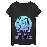 Disney Nightmare Before Christmas Sally Moon Women's Short Sleeve Tee Shirt