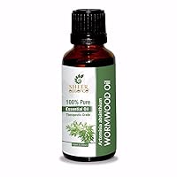 Wormwood Oil (Artemisia Absinthium) Essential Oil 100% Pure Natural Undiluted Uncut Therapeutic Grade Oil 0.33 FL.OZ
