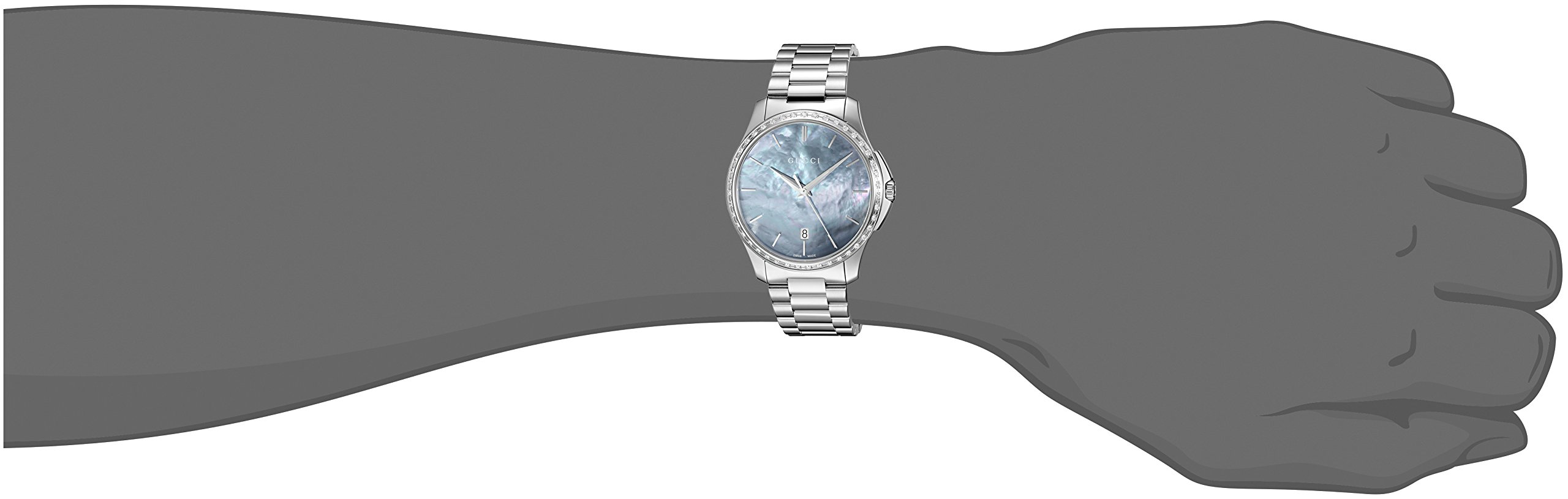 Gucci 'G-Timeless' Quartz Stainless Steel Silver-Toned Watch(Model: YA126458)