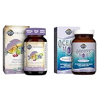 Garden of Life Prenatal Vitamin Folate Energy & Oceans Mom Prenatal DHA Strawberry Fish Oil Brain Support