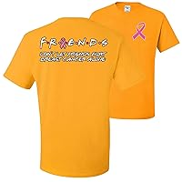 Don't Let Friends Fight Breast Cancer Alone Breast Cancer Awareness Front & Back Mens T-Shirts