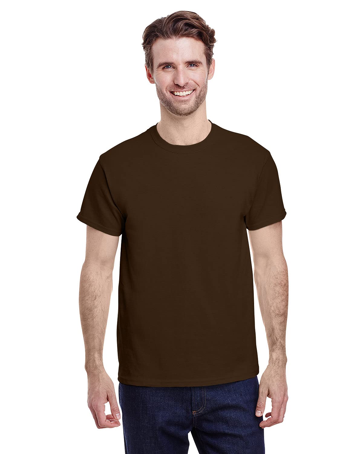 Gildan Mens Heavy Cotton 100% Cotton T-Shirt, Azalea