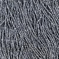 Czech Seed Beads 3Cut 12/0 Metallic Gunmetal Strung 3600 Beads for Jewelry Making and Crafts
