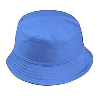 Unisex Washed Reversible Bucket Hats Foldable Flat Top Summer Beach Hat Outdoor Vacation Hiking Camping Hats