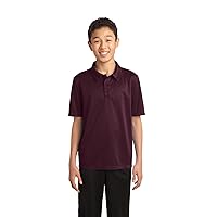 Port Authority Youth Silk Touch Performance Polo XS Maroon