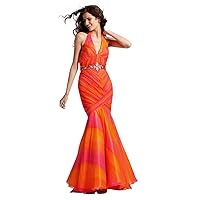 Halter Mermaid Prom Dress 1373
