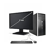 HP Pro 6200 Tower PC Office and Home Desktop Computer Bundle (Intel i5 Up to 3.40 GHz, 8GB, 1TB HDD, 1GB Video Card, 21-inch Monitor, WIFI, Bluetooth, English/Spanish/French, Windows 10 Pro) (Renewed)