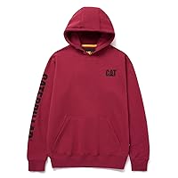 Cat Men Trademark Banner Hoodies Featuring Logo on Chest and Sleeve with S3 Cord Management