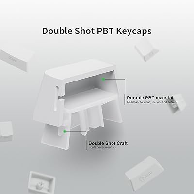 PBT Keycaps - Side Printed Keycap Set, Double Shot Shine Through Custom  Keycaps, Gradient Gray Keycaps OEM Profile 136 Keys, Minimalist Style  Phantom Keyboard Keycap for Mechanical Keyboards 