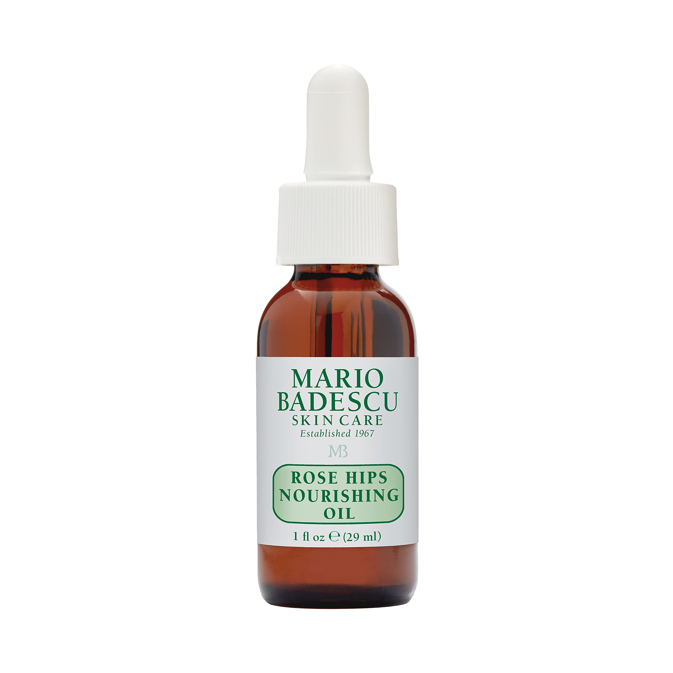 Mario Badescu Rose Hips Nourishing Oil for Combination, Dry and Sensitive Skin | Facial Oil that Moisturizes & Smoothes | Formulated with Rosehip Extract & Castor Oil| 1 FL OZ (Pack of 1)