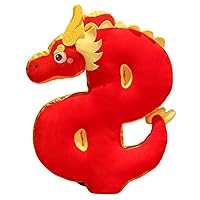 Dragon Year Mascot Plush Creative Chinese Style National Fashion Zodiac Dragon Doll Dragon Puppet Cushion