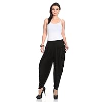 Viscose Relaxed Yoga Fitness Active and Dance Wear Dhoti Pants for Women