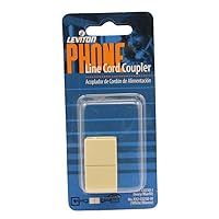 Leviton C0250-I In-Line Phone Cord Coupler, Ivory
