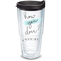 Tervis Friends - How You Doin' Made in USA Double Walled Insulated Tumbler Travel Cup Keeps Drinks Cold & Hot, 24oz, Classic
