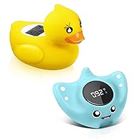 BabyElf Baby Bath Thermometer, Newborn Safe Floating Water Temperature Thermometer, Baby Bath Temp Thermometer Toy – Easy to Read Display | BPA-Free