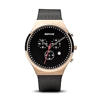BERING Men Analog Quartz Classic Collection Watch with Stainless Steel Strap & Sapphire crystal 14740-166