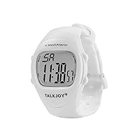 Pro Talking Watch Wrist Watch Multiple 4 Alarm Times Alarm Stopwatch Alarm Times German Talking Alarm Clock White