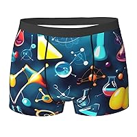 Abstract Science Chemistry Print Mens Boxer Briefs Performance Sport Boxer Briefs Athletic Underwear Moisture Wicking