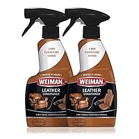 Leather Cleaner and Conditioner for Furniture - 12 Ounce - 2 Pack - Ultra Violet Protection Help Prevent Cracking or Fading of Leather Couches, Car Seats, Shoes, Purses