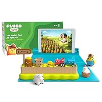 Plugo Farm by Playshifu (Kit+App) : Interactive Farm Toys with AR Barn and Animal Figurines for Kids Age 4+ | STEM Learning & Birthday Gifts for Boys & Girls (Works with tabs/mobiles)