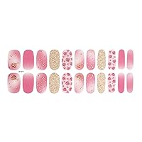 Semi Cured Gel Nail Polish Stickers Fashion Design Classical Strips Waterproof Adhesive Full Wraps Gel Nail Art Stickers