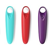 3 PC, Bullet Vibrator for Women, Small Waterproof Vibrator Adult Sex Toys with 12 Vibrating Modes, Vibrating Finger Massager for Clitoral Nipple G spot, Rechargeable Female Sex Toys for Couples