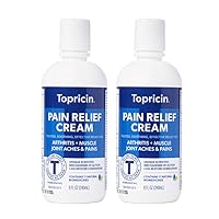 Topricin Pain Relief Cream, 8 Ounces (2-Pack)