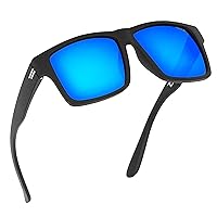TOROE Eyewear Matte Black RANGE XL Frame Sunglasses Light Weight TR90 Frame, Polarized Polycarbonate Lens