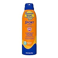 Sport Ultra SPF 50 Sunscreen Spray, 6oz | Banana Boat Sunscreen Spray SPF 50, Oxybenzone Free Sunscreen, Sport Sunscreen Sunblock, Spray On Sunscreen, Water Resistant Sunscreen, 6oz