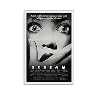 Scream Poster Horror Movie Poster Movie Posters for Wall Decor, Scary Movie Poster Bedroom Decor, Horror Movie Posters for Room Aesthetic 16x24inch(40x60cm)