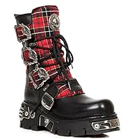 New Rock Newrock NR M.391T S1 Red & Black Boots - Unisex