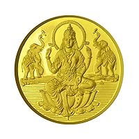 Goddess Laxmi Coin In Silver Gold Plated Religious Coin 150 Grams