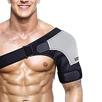 Shoulder Brace | Large | Adjustable Compression Rotator Cuff Support | for Arthritis | Injury Prevention | Dislocated AC Joints (Large)