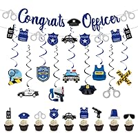 Congrats Officer Banner, Police Academy Graduation Party Sign, Cops Promotion Party Bunting, Retirement Party Decorations Supplies