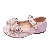 Fashion Four Seasons Children Casual Shoes Girls Flat Pearl Rhinestone Bow Buckle Prom Party Dress Shoes Child Boots