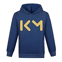 Kids Fall Casual Sweatshirts Kylian Mbappe Long Sleeve Hooded Pullover Soccer Stars Active Tops for Boys Girls(2-16Y)