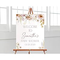 Personalized Wildflower Baby Shower Welcome Sign, Baby in Bloom Baby Shower Poster, Spring Flowers Baby Shower, Baby Shower Yard Sign, Baby Shower Welcome Sign, Baby Shower Decorations