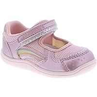 TSUKIHOSHI 1537 Twinkle Strap-Closure Machine Washable Baby Sneaker Shoe with Wide Toe Box and Slip-Resistant, Non-Marking Outsole - for Infants and Toddlers, Ages 0-4