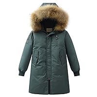 Winter Down Coats for Little Kid Baby Boys Girls Light Puffer Padded Jacket Bear Hoods Infant Outerwear 3-7T