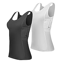 Women's Concealed Carry Holster Tank Top Compression Shirt