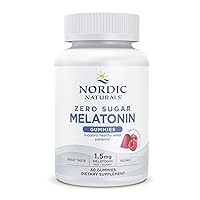 Zero Sugar Melatonin Gummies, Raspberry - 60 Gummies - 1.5 mg Melatonin - Great Taste - Restful Sleep, Antioxidant Support - Non-GMO, Vegan - 60 Servings