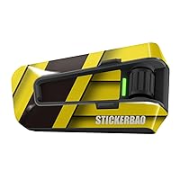 Headsets Decal Protection Cover Sticker x2 SS001 Yelllow Tape Compatible with Cardo Packtalk Edge