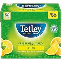 Tetley Green Tea with Lemon Teabags 50x
