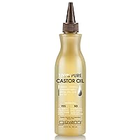 GIOVANNI Smoothing Castor Oil - 100% Pure, All Hair Types, Naturally Nourish Skin, Moisturize Hair & Scalp, Reduces Frizz & Helps Rebond Split Ends - 8.5 oz