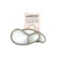 | coldHER Cool Pack | Cooling Bra Inserts | Hot Flash Relief | Menopause Relief | Postpartum Care (Grey)