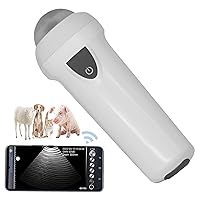 Wireless Veterinary Ultrasound Scanner, Portable Ultrasound Scanner Veterinary Pregnancy, Android Ultrasound Scanner Machine with 3.5 MHz Convex Probe for Farm Pig Sheep Dog, Cat