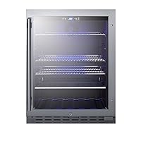 Summit ALBV2466CSS ALBV2466CSS 24 Inch Wide Beverage Cooler with Adjustable Shelves
