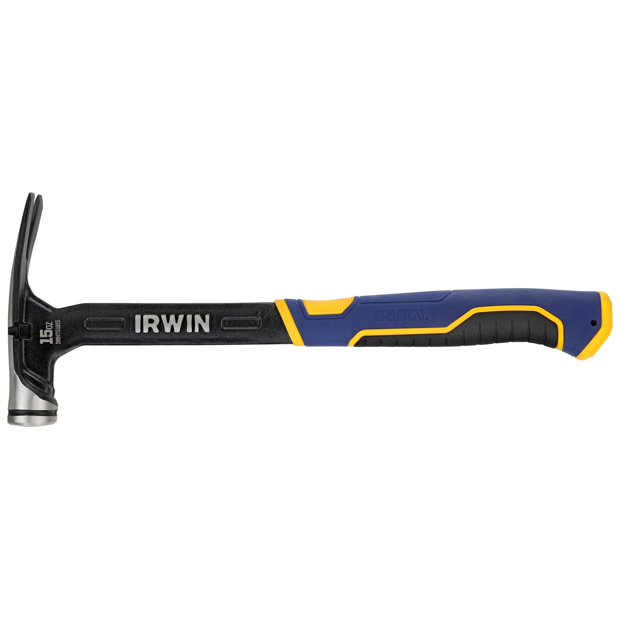 Irwin Tools IRWIN Hammer, Max Strike, 15oz High Velocity Steel Hammer (IWHT51015)
